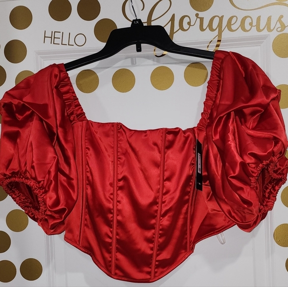 Fashion nova corset top red - Picture 7 of 9